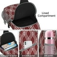 thumbnail image 4 of Vintage Checkered Sling Backpack - Retro Plaid Shoulder Bag with Spacious Compartments & Adjustable Strap - Lightweight Daypack for Hiking, Biking, Traveling, 4 of 6