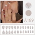 thumbnail image 1 of SGACAI Diseño de uñas postizas DIY Juego de uñas postizas francesas para dedos, 1 of 7