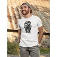 thumbnail image 2 of Woolly Mammoth Sketch T-Shirt Men -Image by Shutterstock, Male 3X-Large, 2 of 4