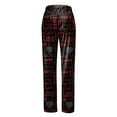 thumbnail image 3 of Eashery Trousers for Women plus Size Loose Trouser Pants for Women Womens Pants Red M, 3 of 5