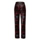 thumbnail image 3 of Gibobby pantalones senderismo mujer Pantalones exteriores de tela escocesa de encaje de primavera puede ser informal pijama de algodón usado para mujer pantalones de casa (Rojo, XL), 3 of 5