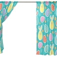 thumbnail image 4 of Coolnut Cute Easter Bunny Eggs Sheer Gauze Door Curtain Window Curtain Drapes for Living Room Kids Bedroom Window Treatment Decor W55 x L84 In 2 Panels, 4 of 4