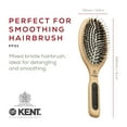 thumbnail image 2 of Kent PF01 Large Cushion Detangler Brush, Boar Bristle and Non-Scratch Nylon Mix Hairbrush for Straightening Smoothing. Oval Wood Paddle Detangling Hair Brush for Medium to Long Hair, Made in England, 2 of 6