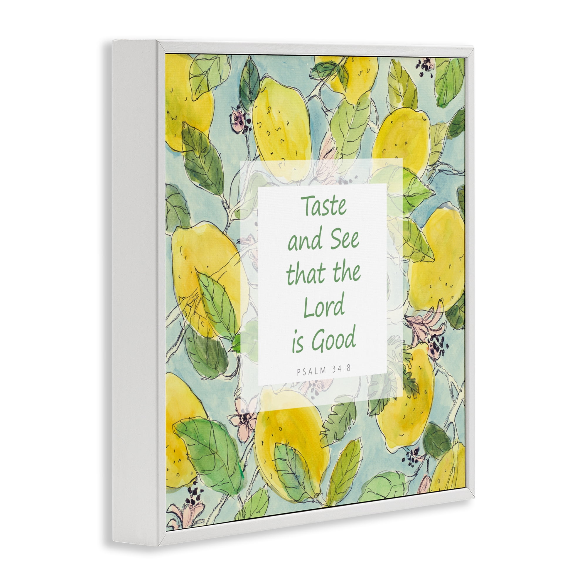 Stupell Industries Taste & See Lord Is Good White Framed Giclee Art, design by Lanie Loreth