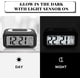 thumbnail image 2 of Reloj despertador digital, reloj despertador con luz LED, reloj despertador silencioso a pilas con números grandes para niños, niñas, niños, adolescentes y adultos, reloj despertador, 2 of 5