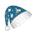 thumbnail image 2 of Fuzoiu Cartoon Goose Print Santa Hat Christmas Hat for Adults,Santa Hats with Pompom, Unisex Xmas Holiday Hat for Christmas New Year Festive Party Supplies, 2 of 6