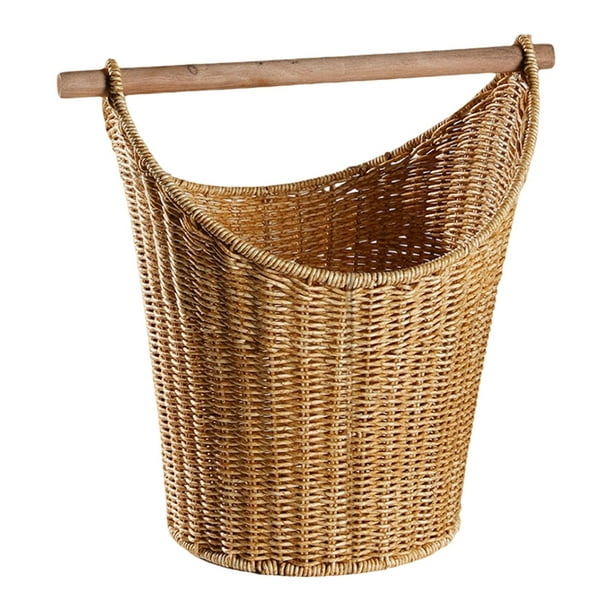 Cesta para papel higiénico con barra rollos, versátil, ahorra espacio, resistente, fácil de usar, organizador de papel higiénico.