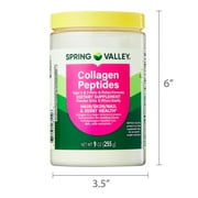 Spring Valley Collagen Peptides Type 1 & 3 Dietary Supplement Powder for Hair/Skin/Nails, 9 oz