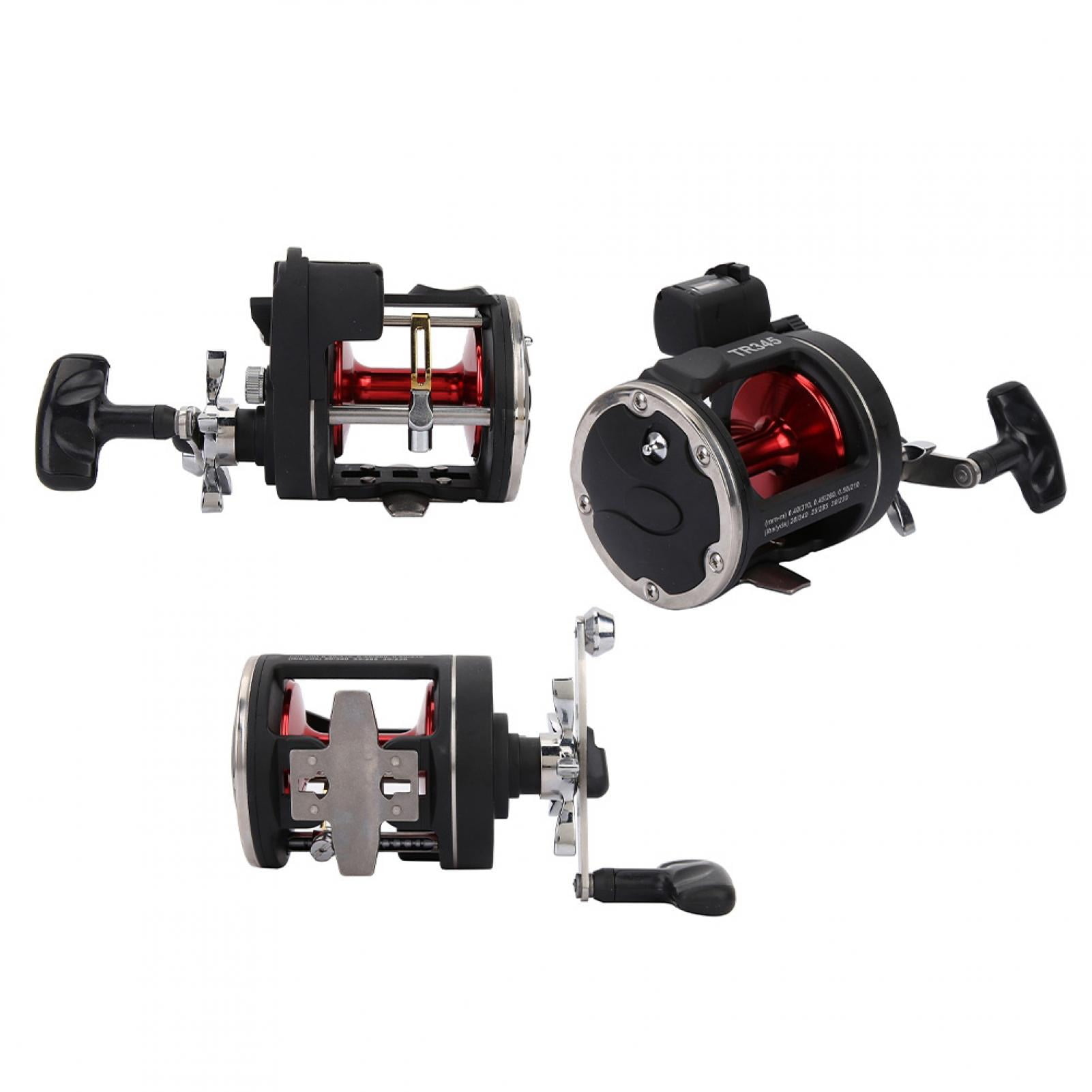 Trolling Reels Equipped with Line Counter Black Trolling Saltwater