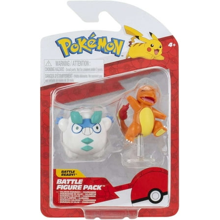 Pokemon Battle Figure Galarian Darumaka & Charmander Mini Figure 2-Pack