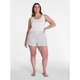 thumbnail image 2 of Joyspun Women's Woven Pajama Boxer Shorts, 3'' Inseam, Sizes XS-2X, 2 of 6