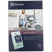 Electrolux EL202G S-bag Anti-Allergy Synthetic Vacuum Bags, 4 Pack , Blue