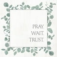 thumbnail image 2 of Sherrill, Kate 26x26 White Modern Wood Framed Museum Art Print Titled - Pray Wait Trust Eucalyptus, 2 of 4