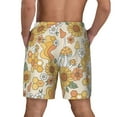 thumbnail image 4 of Balery Groovy Hippie Flower Mushrooms Mens Swim Trunks Swim Shorts for Men Quick Dry Inseam Beach Shorts with Compression Liner Pocket-X-Large, 4 of 9