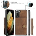 thumbnail image 4 of Case for Samsung Galaxy S22 Plus [Not for S22 or S22 Ultra], Detachable Magnetic Wallet Credit Card Slot Kickstand Cover Support Wireless Charging Compatible with Samsung Galaxy S22 Plus (Brown), 4 of 16