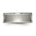 thumbnail image 3 of Chisel Titanium Brushed and Polished Concave 8mm Beveled Edge Band, 3 of 6
