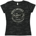 thumbnail image 3 of Inktastic Vintage Aeroplane Rides Women's T-Shirt, 3 of 5