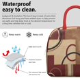 thumbnail image 3 of Lunch Bag Lunch Box for Women Reusable Insulated Lunch Cooler Bags,Large Capacity for Work Travel Picnic,Water-Resistant Retro Abstract Geometric Lunch Tote Bag Gifts for Woman Mom Red, 3 of 6