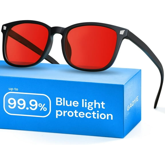 Gaoye Blue Light Glasses for Computer & Gaming - Anti UV Ray Lenses, Scratch-Resistant & Comfort Fit