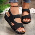 thumbnail image 1 of WILLBEST Sandalias De Plataforma Para Mujer, Sandalias De Playa Abiertas, Sandalias De Verano, Sandalias Planas Con Punta Para Mujer, 1 of 2
