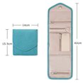 thumbnail image 4 of YAOMOBB Jewelry Case Large Capacity Foldable Jewelry Organizer Waterproof Compartmentalized Storage Pouch for Earrings Rings and Necklaces Household Jewelry Supply, 4 of 6