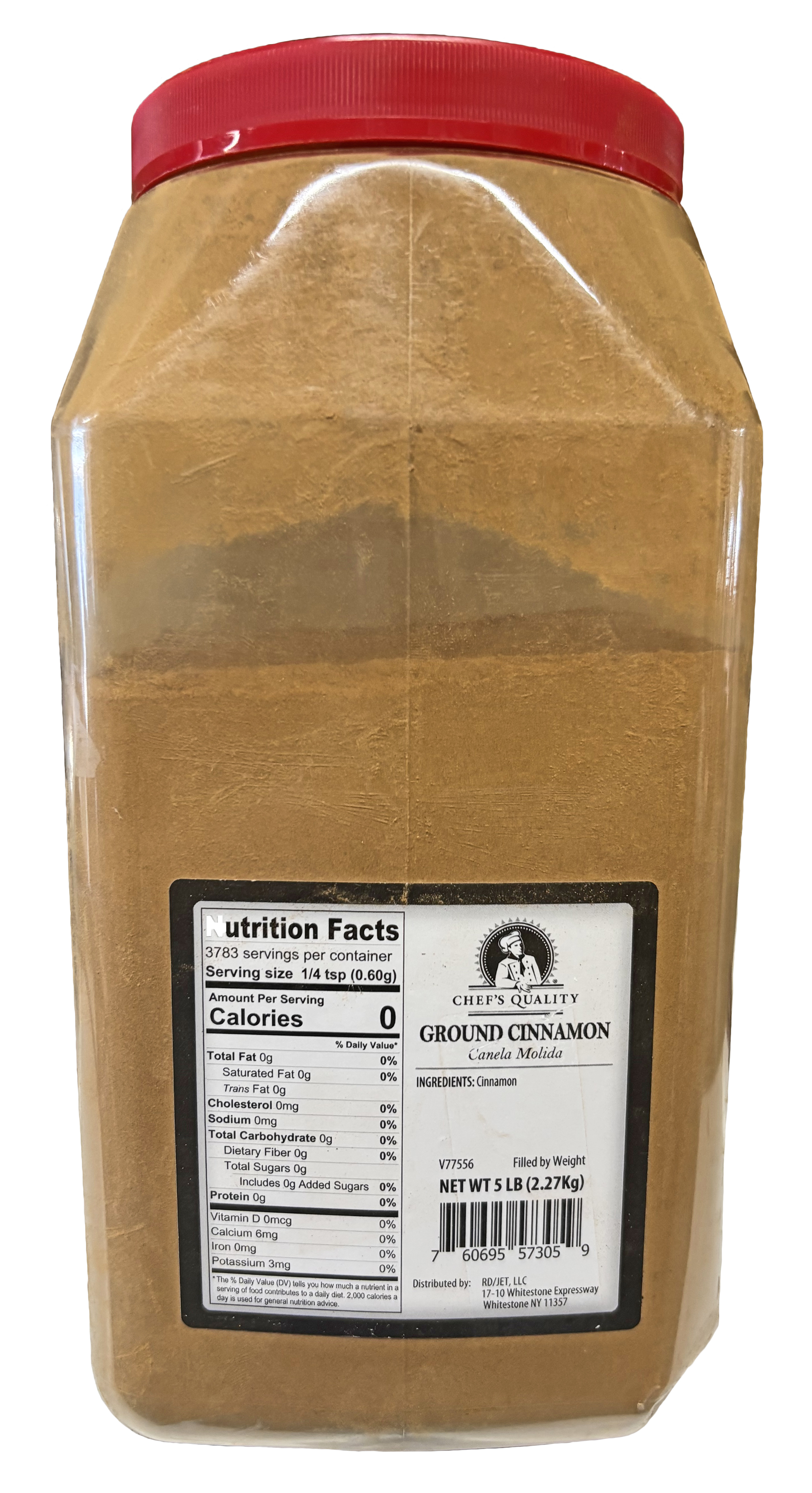 Chef's Quality Ground Cinnamon | Canela Molida | 5 lb