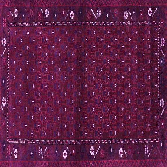 Ahgly Company Indoor Square Southwestern Pink Country Area Rugs, 3' Square
