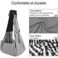 thumbnail image 2 of Bolsa de transporte para perros, bolsa de transporte reversible con correa para el hombro, bandolera ajustable para perros, bolsa de transporte para cachorros con gancho para collar para perro/gato/co, 2 of 5