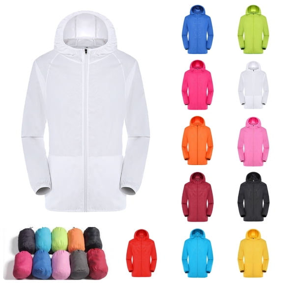 Raincoat for Men Rain Jacket Windbreaker Waterproof Jacket Raincoat Cycling Running Hiking Gear Hood Lightweight Packable