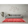 thumbnail image 3 of Ahgly Company Indoor Round Patchwork Red Transitional Area Rugs, 6' Round, 3 of 4