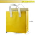 thumbnail image 4 of 60pcs Insulated Take Away Bags,Thermal Insulation Food Bag for Coffee,Milky Tea,Take-away Dinner,Fresh Seafood,Cold or Warm Food drive for Restaurant,Retail Store or Picnic/BBQ (Yellow), 4 of 10
