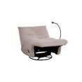 thumbnail image 2 of K-Living Ava Monaco Fabric Rocker Recliner in Beige Color with Mobile Holder and Side Pocket, 2 of 8