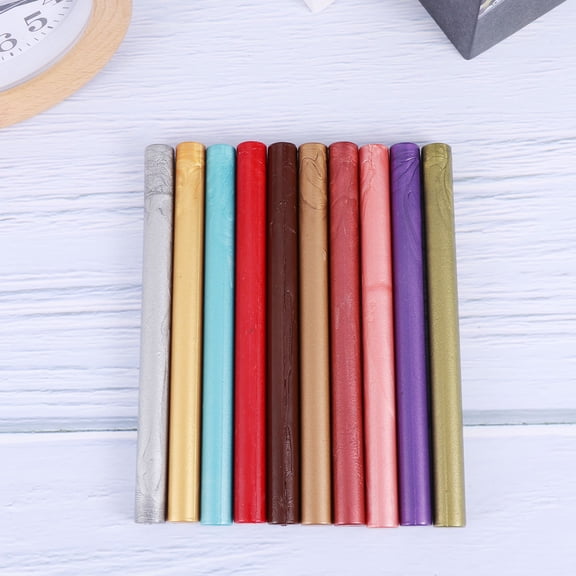 HEMOTON 10 Pcs Envelope Sealer Wedding Wax Sealing Wax Stick Sealing Wax for Envelopes M