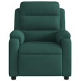 thumbnail image 5 of vidaXL Massage Recliner Chair Dark Green Velvet, 5 of 5