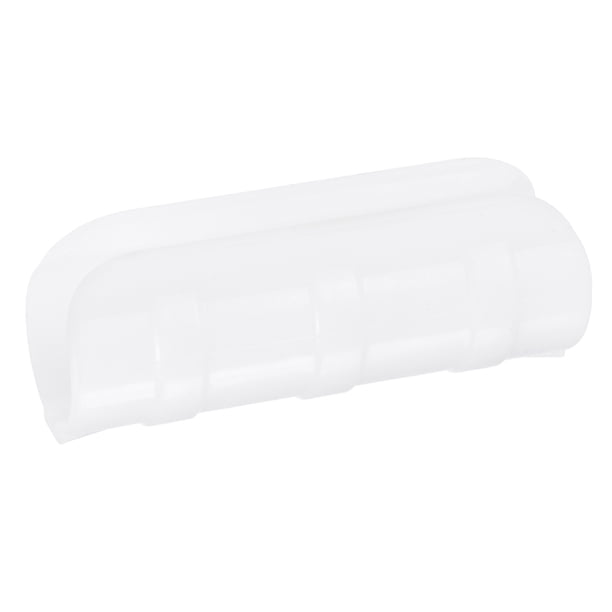 Abrazaderas de plástico blancas Uxcell de 32 mm para ganchos de película de invernadero, marco de jardín, tubo, paquete de 10