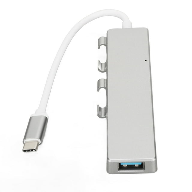 USB C To USB Hub 5 Ports, USB Hub With 1 Usb3.0 Port, 3 Usb2.0 Ports, 1 Usb C Power Port USB C Hub Multiport Adapter For OS, For OS X, For OS