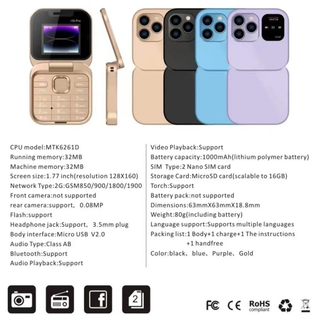 JilgTeok Back to School Mobile Phone for The Elderly with Big Button, LTE Unlocked Easy to Use Basic Flip Senior Phone with Double SIM Double Standby,Camera,Loud Volume,Charging dock and Flashlight
