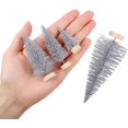 thumbnail image 3 of Manunclaims 64 Pieces Artificial Mini Christmas Tree Sisal Snow Trees Bottle Brush Christmas Trees Pine Trees Ornaments with Wooden Base for Christmas Party Home Decoration (4 Sizes), 3 of 8