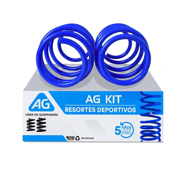 Resortes AG Kit para Auto Delanteros para Volkswagen Gol Trend 2007 a 2017 2 Piezas Nuevos