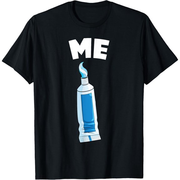 Toothpaste - Me - Costume - 2 of 2 Best Friends Matching T-Shirt men and women can wear, black, white, gifts