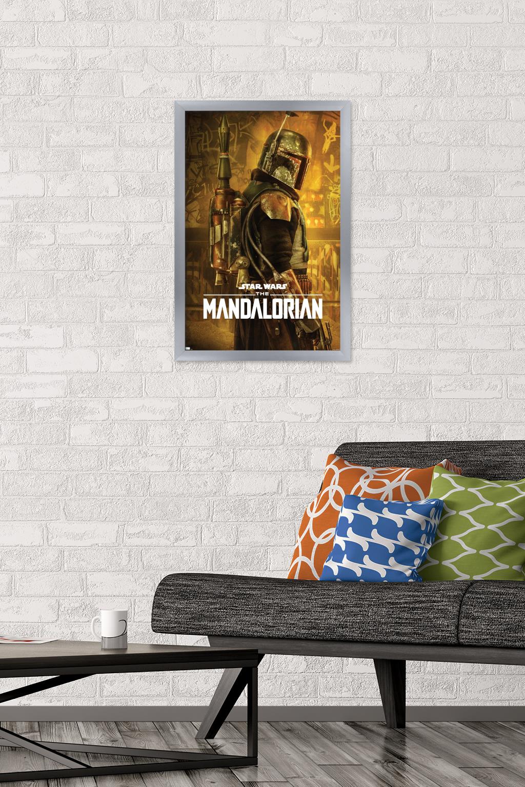 Star Wars: The Mandalorian Season 2 - Boba Fett One Sheet Wall Poster, 14.725" x 22.375", Framed - image 2 of 5