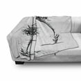 thumbnail image 3 of Tornado Soft Flannel Fleece Blanket, Hurricane in Sketch Style Extreme Bad Weather Hand Drawn Doodle Danger Clouds, Cozy Plush for Indoor and Outdoor Use, 70" x 90", Black and White, by Ambesonne, 3 of 6