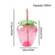 thumbnail image 4 of Vaso de Fresa de Plástico Bonitas Botellas de Agua de con Tapa y Pajita para Decoración de Fiesta de Verano en la Playa de la Selva 500 ml ANGGREK  Otros, 4 of 8