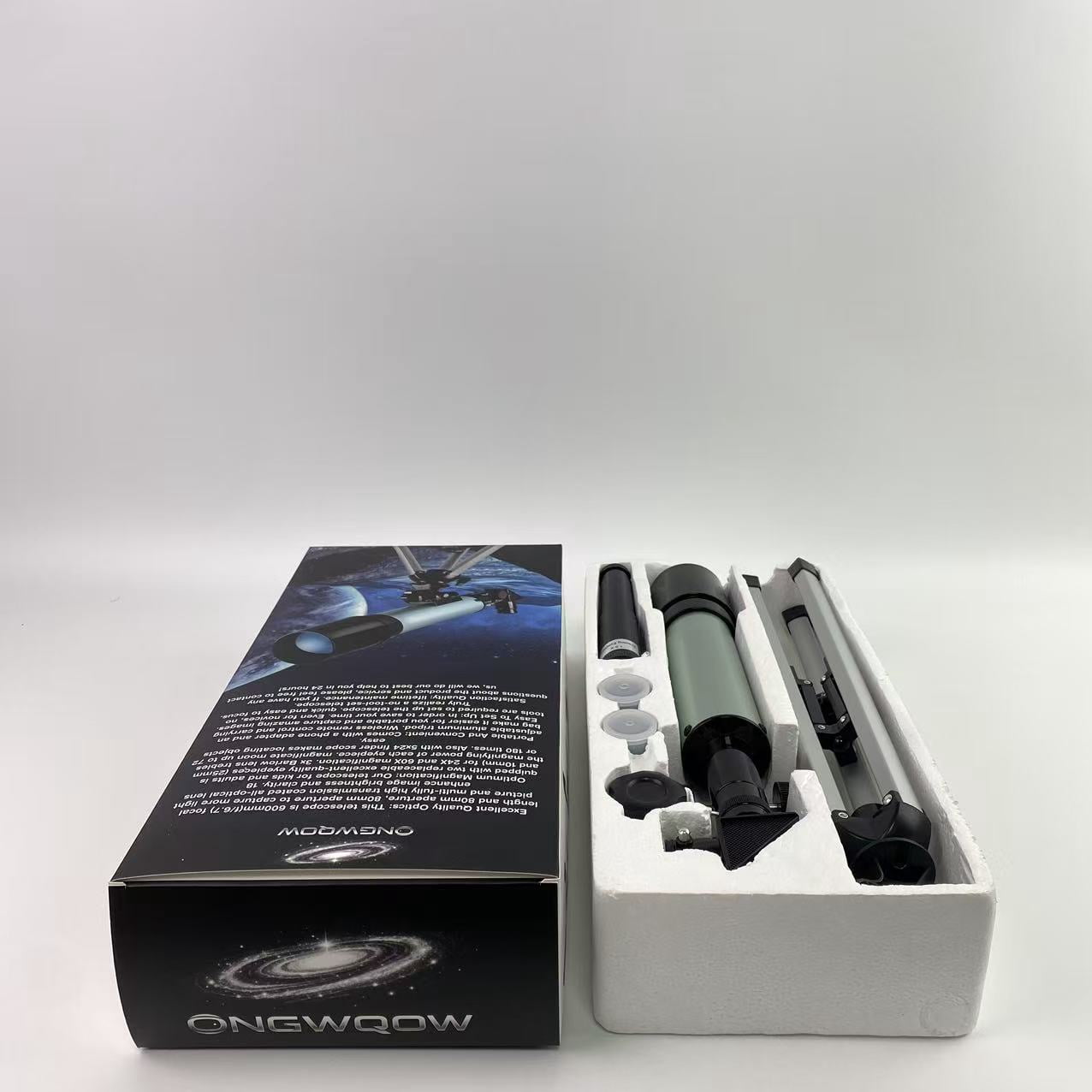 ONGWQOW Telescopes,Telescope 80mm Aperture 600mm - Astronomical Portable Refracting Telescope Fully Multi-coated High Transmission Coatings  Mount with Tripod Phone Adapter