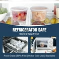 thumbnail image 4 of TINANA Food Storage Containers 30Pack, 16oz Plastic Deli Containers with Lids, Slime, Soup, Meal Prep Containers, BPA Free, Leakproof, Microwave Freezer Dishwasher Safe, 4 of 6