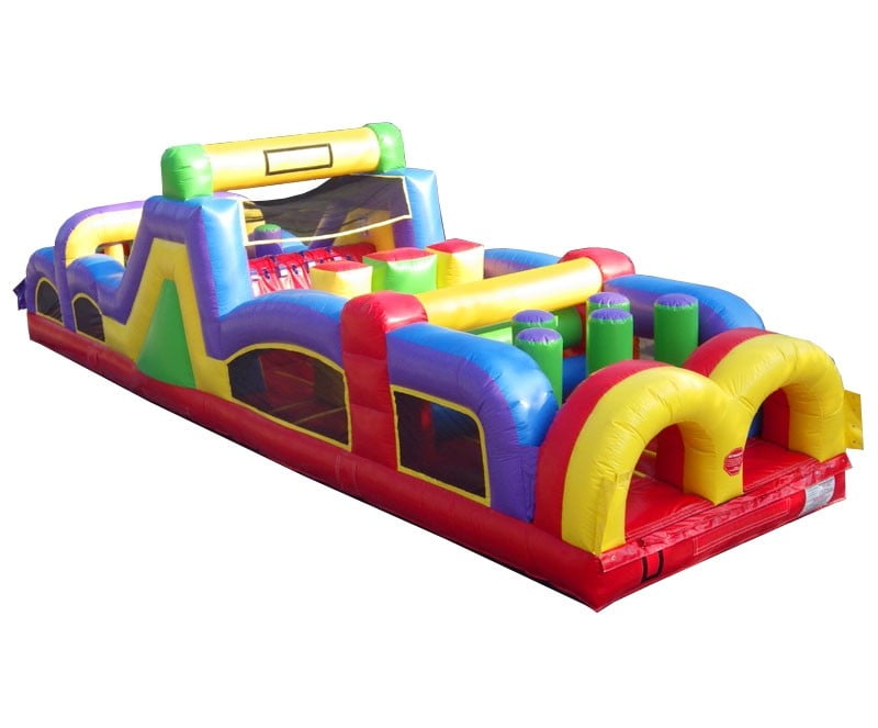 Pogo 40' Commercial Inflatable Obstacle Course, Retro