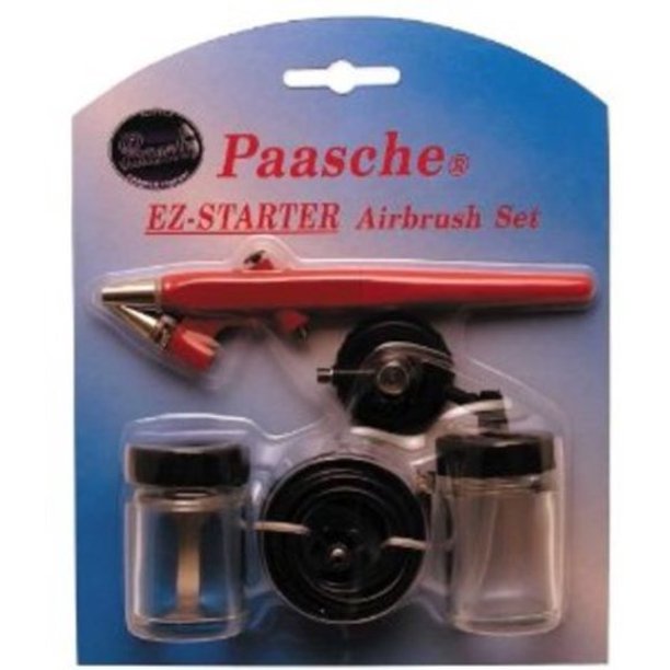 Paasche EZSTARTER Single Action Beginner Airbrush Kit MultiColored