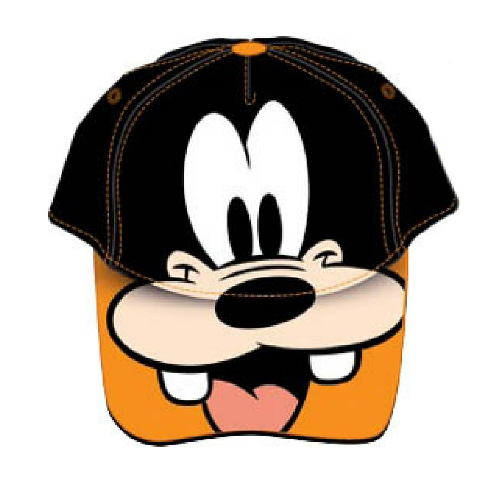 Disney Goofy Adult Baseball Cap Black & Orange Hat - Walmart.com