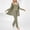 Green, variant on Women's Pajama Sets Plus Size Solid Color Casual Loose Three-Piece Pajama Set