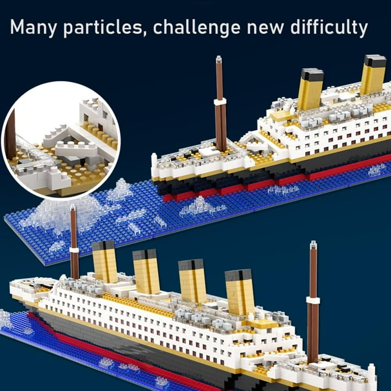 WEUYUIAF Titanic Micro Building Blocks Set - 4100+ Piece Mini Brick Model Kit For Adults & Teens (Ages 14+)